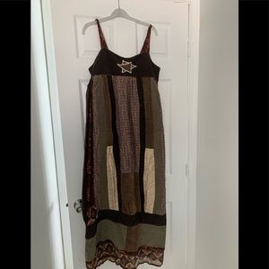 Amazing patchwork, handmade hippie dress